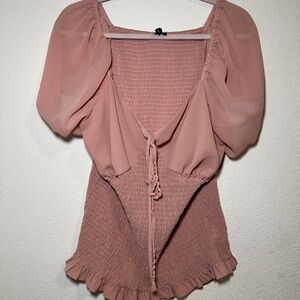 Elegant Pink Women's Top